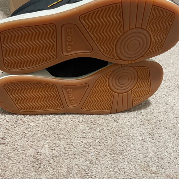 Polo Ralph Lauren men’s high top sneakers, black size 10 - Picture 4 of 5